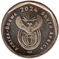 Монета 20 центов. 2024 год, ЮАР.