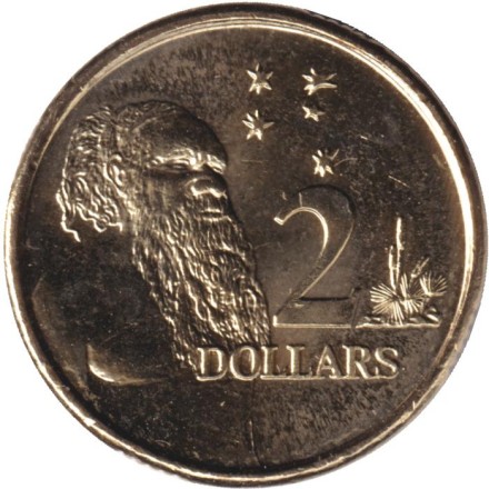 Монета 2 доллара. 2025 год, Австралия. Монета 2 доллара. 2025 год, Австралия.