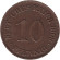 Монета 10 пфеннигов. 1909 год (Е), Германская империя. Нечастая. Монета 10 пфеннигов. 1909 год (Е), Германская империя. Нечастая.