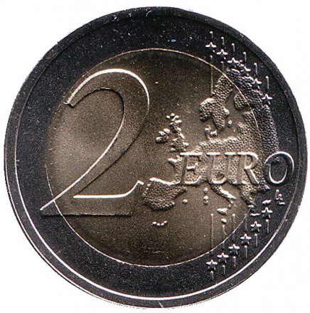 Монета 2 евро. 2018 год, Латвия. 100-летие независимости прибалтийских государств. Монета 2 евро. 2018 год, Латвия. 100-летие независимости прибалтийских государств.