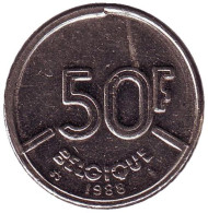 Монета 50 франков. 1988 год, Бельгия. (Belgique) Монета 50 франков. 1988 год, Бельгия. (Belgique)