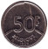Монета 50 франков. 1988 год, Бельгия. (Belgique)
