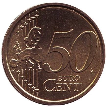 Монета 50 центов. 2017 год, Ватикан. Монета 50 центов. 2017 год, Ватикан.