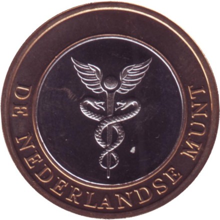 Оверэйсел. Жетон Нидерландского монетного двора. 1996 год. Оверэйсел. Жетон Нидерландского монетного двора. 1996 год.