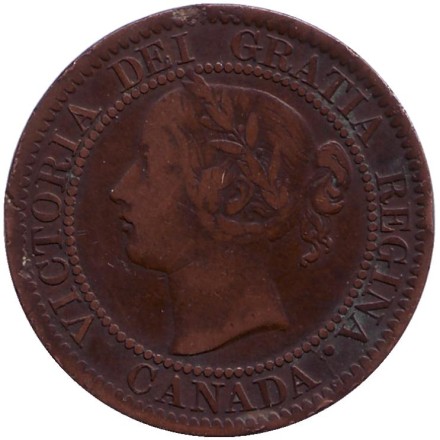 Монета 1 цент. 1859 год, Канада. Монета 1 цент. 1859 год, Канада.