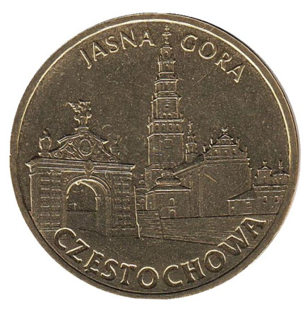 Монета 2 злотых, 2009 год, Польша. Ченстохова.