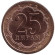 Монета 25 дирамов. 2006 год, Таджикистан. (СПМД). (Немагнитная). XF.