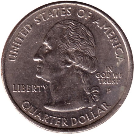 Монета 25 центов (P). 2007 год, США. Монтана. Штат № 41. Монета 25 центов (P). 2007 год, США. Монтана. Штат № 41.