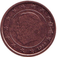 Монета 5 центов. 1999 год, Бельгия. Монета 5 центов. 1999 год, Бельгия.