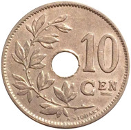 Монета 10 сантимов. 1927 год, Бельгия. (Belgie) Монета 10 сантимов. 1927 год, Бельгия. (Belgie)