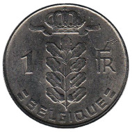 Монета 1 франк. 1972 год, Бельгия. (Belgique) Монета 1 франк. 1972 год, Бельгия. (Belgique)