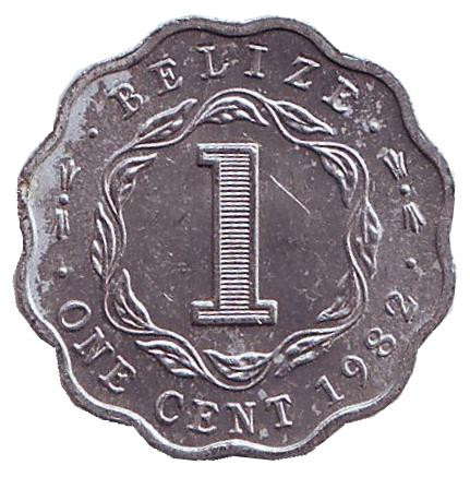 Монета 1 цент. 1982 год, Белиз.