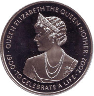 Монета 100 сик. 2002 год, Гана. Королева-мать. Монета 100 сик. 2002 год, Гана. Королева-мать.