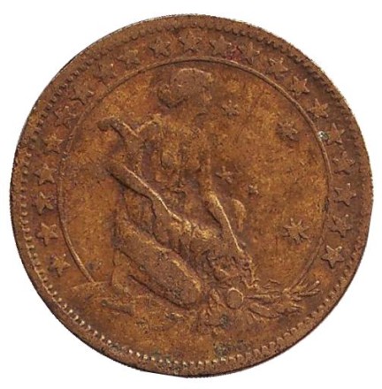 Монета 500 рейсов. 1928 год, Бразилия.