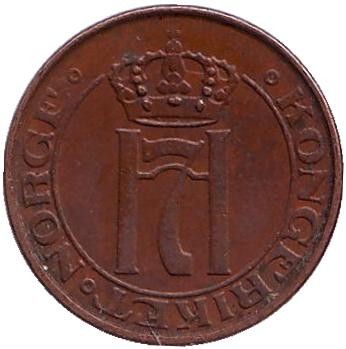 Монета 1 эре. 1938 год, Норвегия. Монета 1 эре. 1938 год, Норвегия.