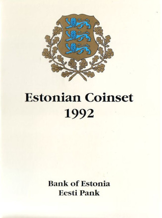 Годовой набор монет Эстонии (5 шт.). Эстония, 1992 год.