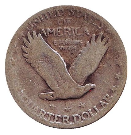 Монета 25 центов. 1925 год, США.