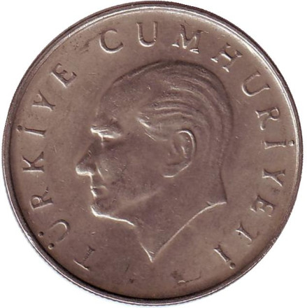 Монета 100 лир. 1986 год, Турция. Монета 100 лир. 1986 год, Турция.