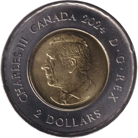 Монета 2 доллара. 2024 год, Канада. Инуитский Нунангат. Монета 2 доллара. 2024 год, Канада. Инуитский Нунангат.