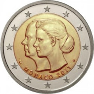 Монета 2 евро, 2011 год, Монако. Свадьба князя Монако Альбера II и Шарлин Уиттсток. Монета 2 евро, 2011 год, Монако. Свадьба князя Монако Альбера II и Шарлин Уиттсток.