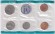 Набор из 5-ти монет номиналами 1, 5, 10 и 25 центов с жетоном. 1969 год, США. Дворы "S" и "P".
