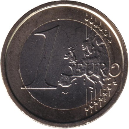 Монета 1 евро. 2025 год, Сан-Марино.