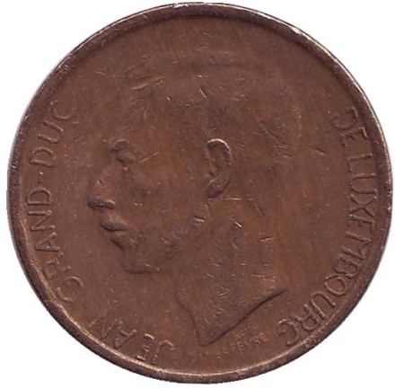 Монета 20 франков. 1982 год, Люксембург. Монета 20 франков. 1982 год, Люксембург.