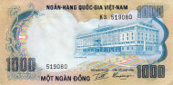 Банкнота 1000 донг. 1972 год, Вьетнам. Банкнота 1000 донг. 1972 год, Вьетнам.