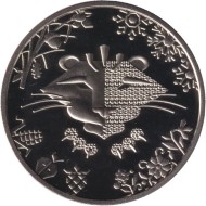 Монета 5 гривен. 2022 год, Украина. Китайский гороскоп - год тигра. Монета 5 гривен. 2022 год, Украина. Китайский гороскоп - год тигра.