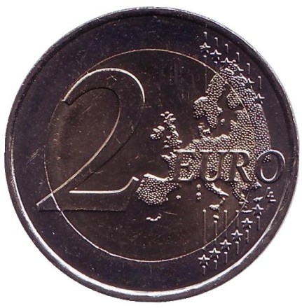 Монета 2 евро. 2015 год, Франция. Монета 2 евро. 2015 год, Франция.
