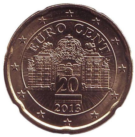 Монета 20 центов, 2013 год, Австрия.