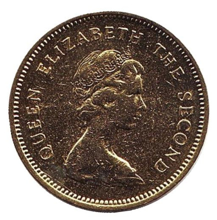 Монета 50 центов, 1979 год, Гонконг.