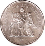 Монета 50 франков. 1974 год, Франция. Геркулес и музы. Монета 50 франков. 1974 год, Франция. Геркулес и музы.