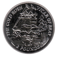 Монета 2 фунта, 2000 год, Фолклендские острова. Золотая лихорадка, корабль "Ренегат". Монета 2 фунта, 2000 год, Фолклендские острова. Золотая лихорадка, корабль "Ренегат".