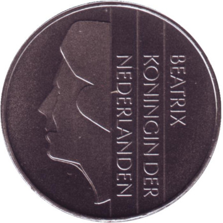Монета 2,5 гульдена. 1999 год, Нидерланды. BU. Монета 2,5 гульдена. 1999 год, Нидерланды. BU.