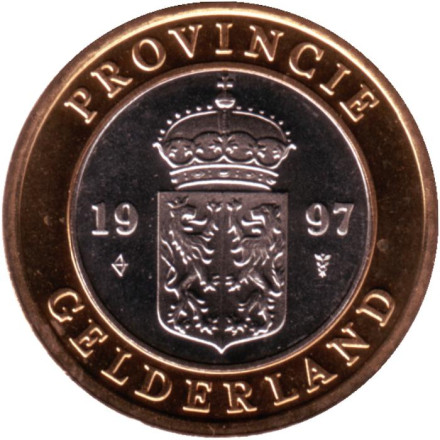 Гелдерланд. Жетон Нидерландского монетного двора. 1997 год.