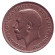 Монета 1/2 пенни. 1924 год, Великобритания.