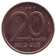 Монета 20 франков. 1997 год, Бельгия. (Belgique) Монета 20 франков. 1997 год, Бельгия. (Belgique)
