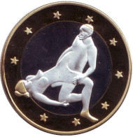 6 эросов (Sex euros). Сувенирный жетон. (Вар. 16)