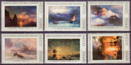 Марки почтовые. Серия из 6 штук. 1974 год, СССР. Картины И. Айвазовского. Марки почтовые. Серия из 6 штук. 1974 год, СССР. Картины И. Айвазовского.