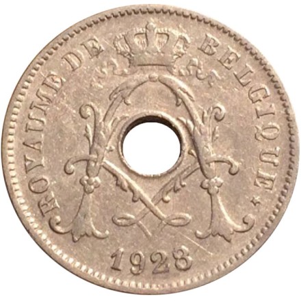 Монета 10 сантимов. 1928 год, Бельгия. (Belgique) 