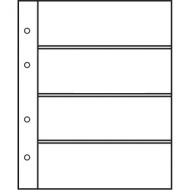 Лист для бон, на 4 банкноты (купюры). Формат "Optima" (Оптима), производство Россия. Лист для бон, на 4 банкноты (купюры). Формат "Optima" (Оптима), производство Россия.