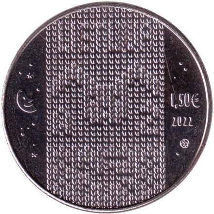 Монета 1,5 евро. 2022 год, Литва. Сказка Зуйкис Пуйкис. Монета 1,5 евро. 2022 год, Литва. Сказка Зуйкис Пуйкис.