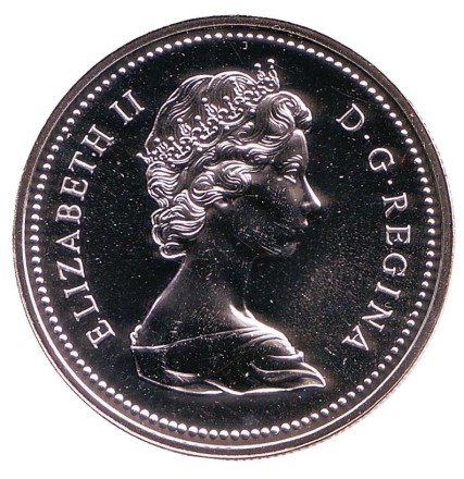 Монета 1 доллар. 1975 год, Канада. 100 лет городу Калгари. Ковбой. Монета 1 доллар. 1975 год, Канада. 100 лет городу Калгари. Ковбой.