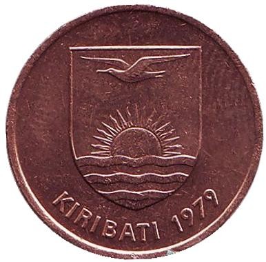 Монета 1 цент. 1979 год, Кирибати. Фрегаты (птицы). Монета 1 цент. 1979 год, Кирибати. Фрегаты (птицы).