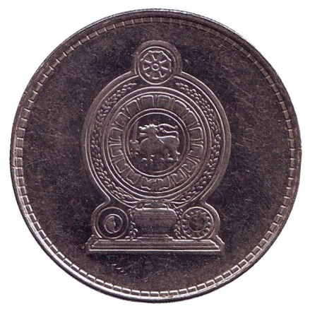 Монета 2 рупии. 2008 год, Шри-Ланка.