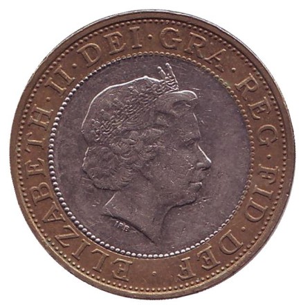 Монета 2 фунта. 1999 год, Великобритания. Монета 2 фунта. 1999 год, Великобритания.