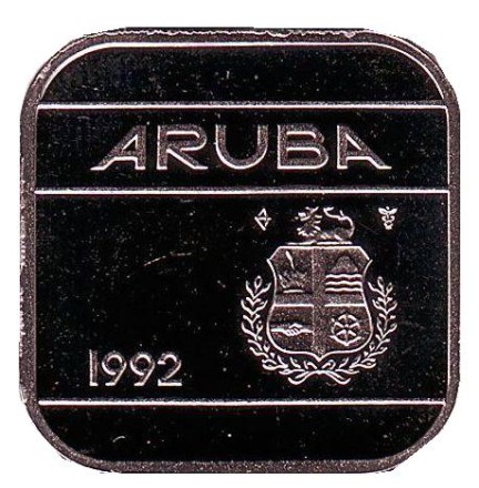 Монета 50 центов. 1992 год, Аруба. Монета 50 центов. 1992 год, Аруба.