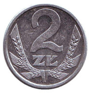 Монета 2 злотых. 1989 год. Польша. Монета 2 злотых. 1989 год. Польша.
