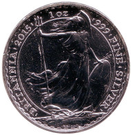 Монета 2 фунта. 2015 год, Великобритания. Символ Британии. Монета 2 фунта. 2015 год, Великобритания. Символ Британии.